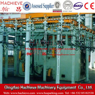 Q38 series two-pass hanging chain type shot blasting machine