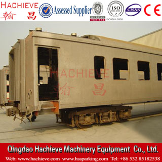 Locomotive shot blasting machine