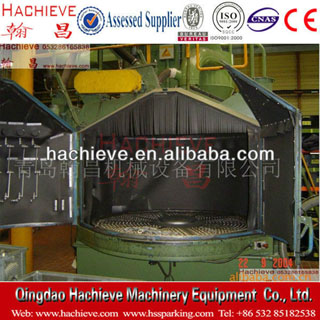 Turntable type shot blasting cleaning machine